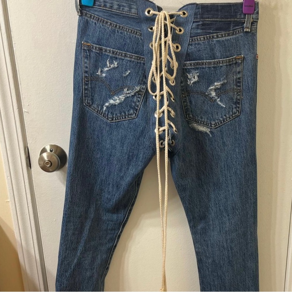 Samaria Leah "Leah Bone" Butt Lace Jeans